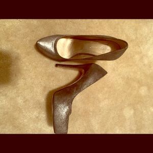 BCBG Metallic Gray Heels